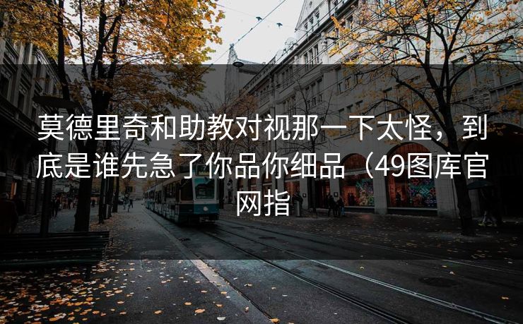 莫德里奇和助教对视那一下太怪，到底是谁先急了你品你细品（49图库官网指